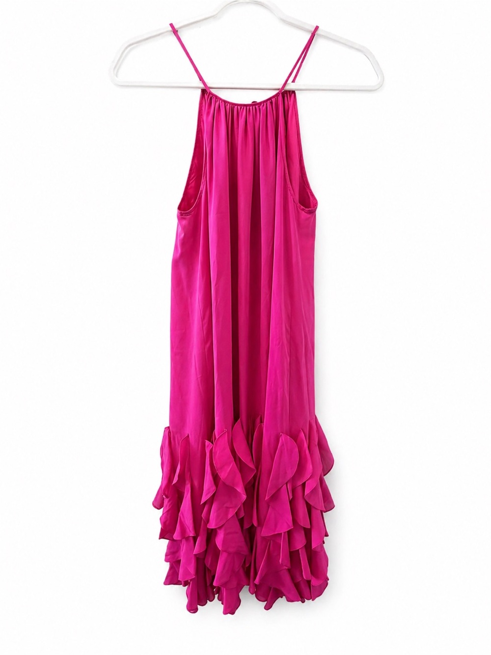 Catherine Malandrino Hot Pink Silk Dress